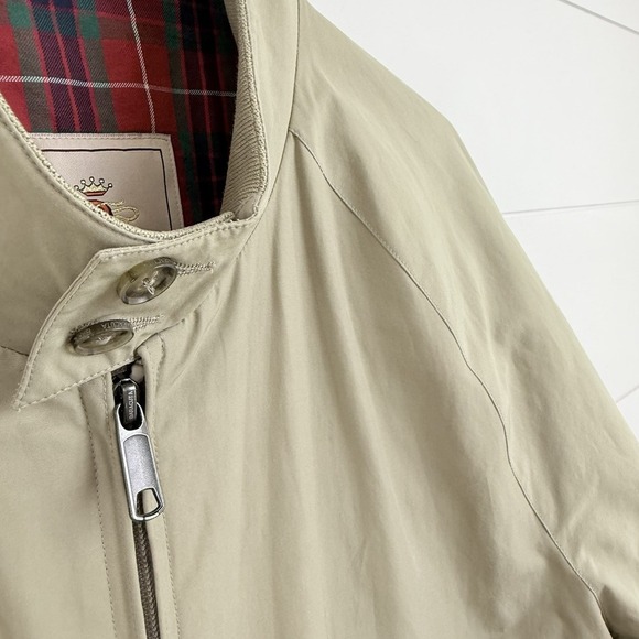 BARACUTA Jacket Men 44 Medium Full Zip Harrington G9 England Fraser Tartan Slim - Picture 5 of 16